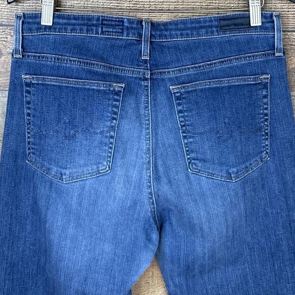 Adriano Goldschmied The High Rise Stevie Ankle Distressed Blue Jeans Size 32 - Picture 6 of 9
